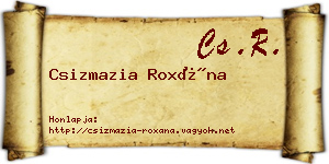 Csizmazia Roxána névjegykártya