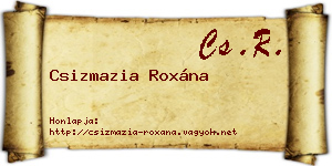 Csizmazia Roxána névjegykártya